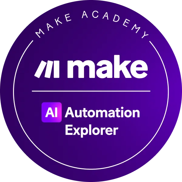 Zertifikat: AI Automation Explorer, ausgestellt an Stephan Härtl