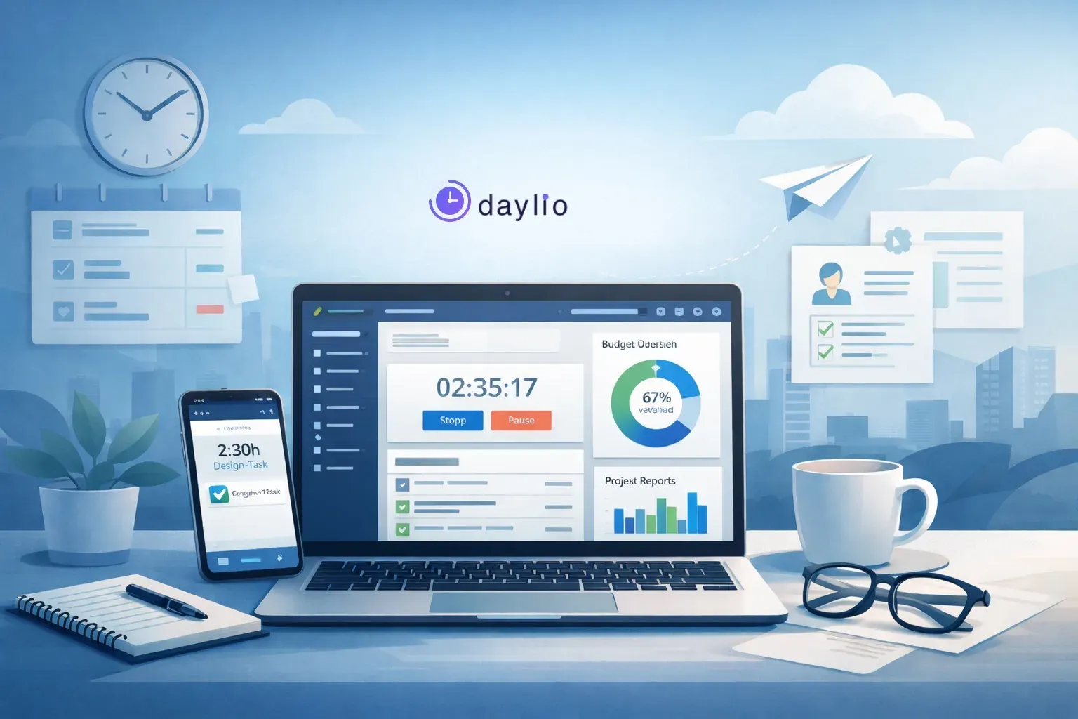 daylio – Die intelligente Lösung für Zeiterfassung und Projektverwaltung.
